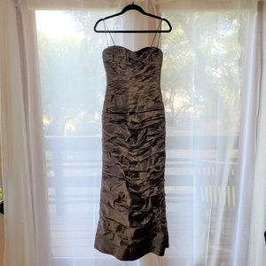 Gorgeous 100% Silk, bronze TERI JON Gown